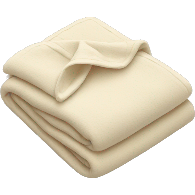 Cream colored blanket folded