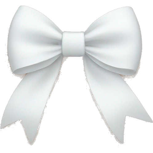 White bows