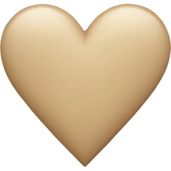 Beige heart