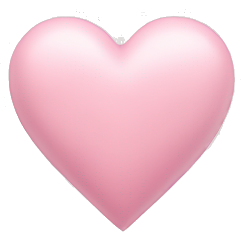 Pastel pink heart