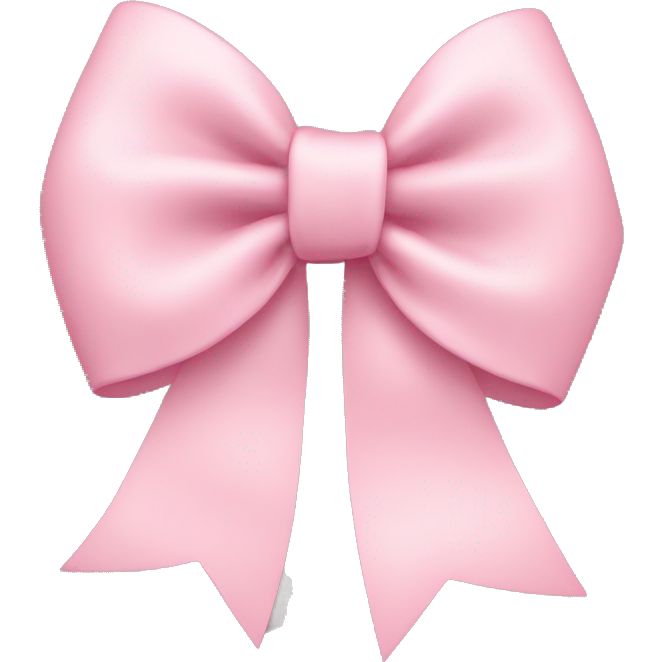Light pink bow on light pink bow