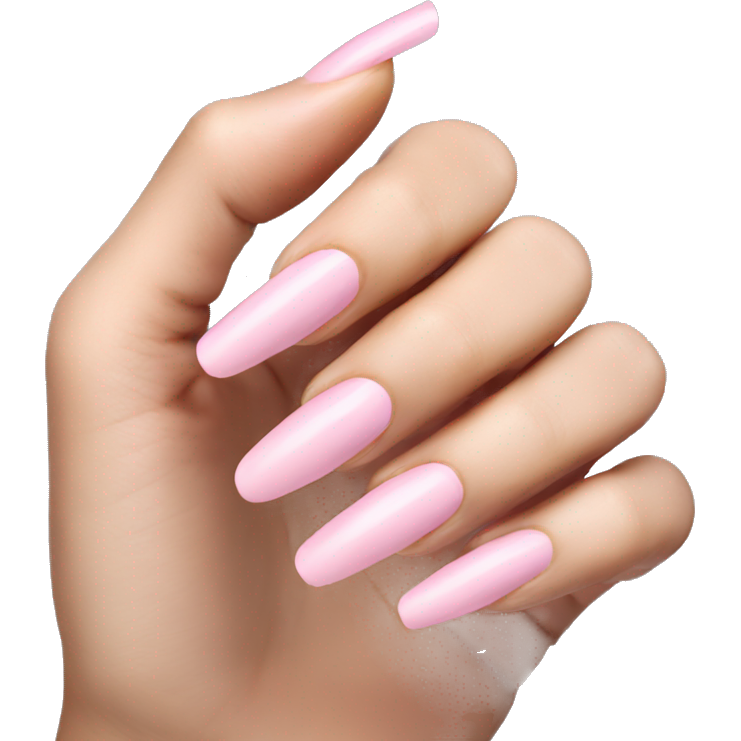 Light pink nails