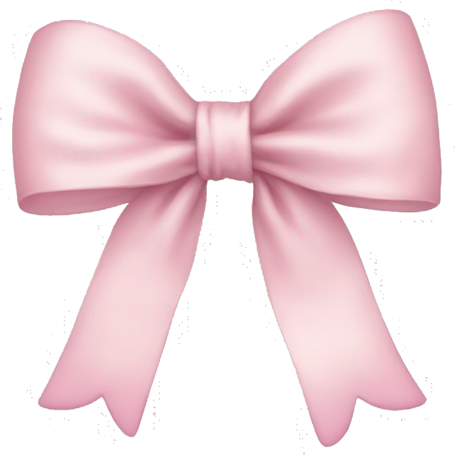 Pale pink bow