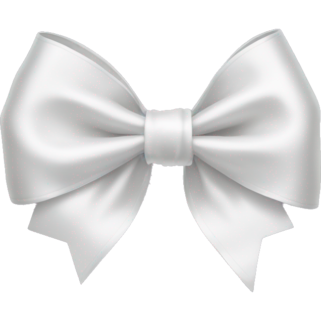 White satin bow