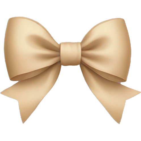 Beige bow