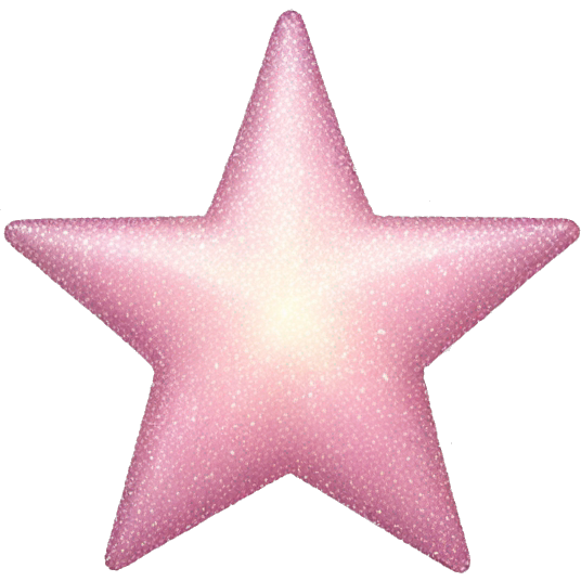 Pale pink star sparkle