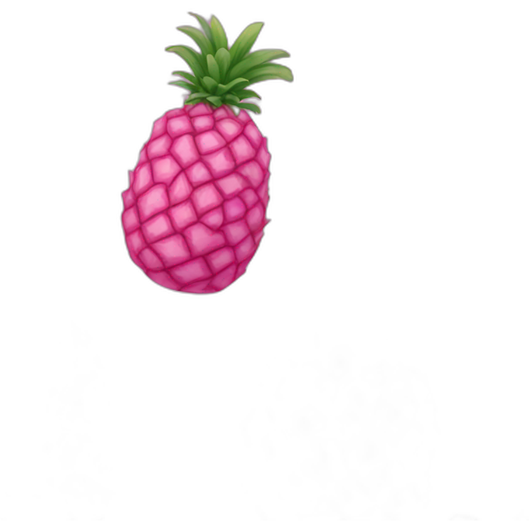 All pink pineapple, pink, full color pink