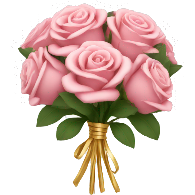 Gold Bouquet with pink rose