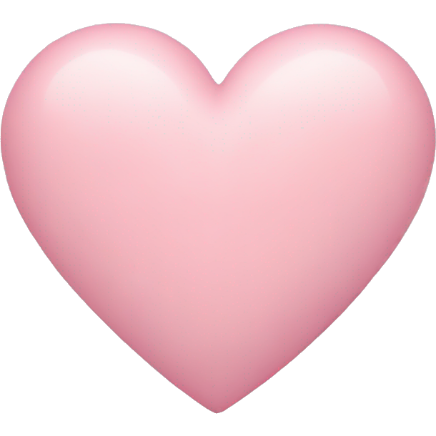 Pastel pink heart