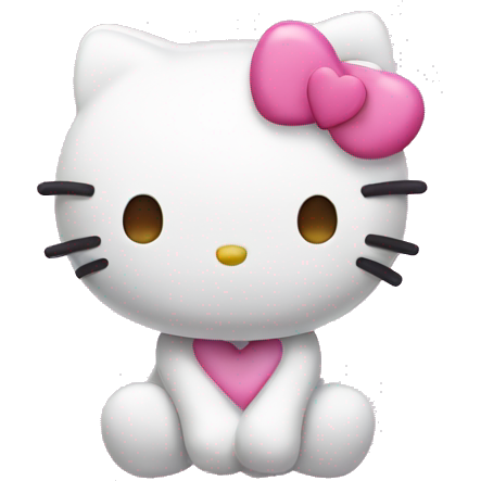 Hello kitty with pink hearts