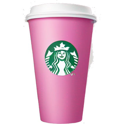 Lattee starbucks pink cup