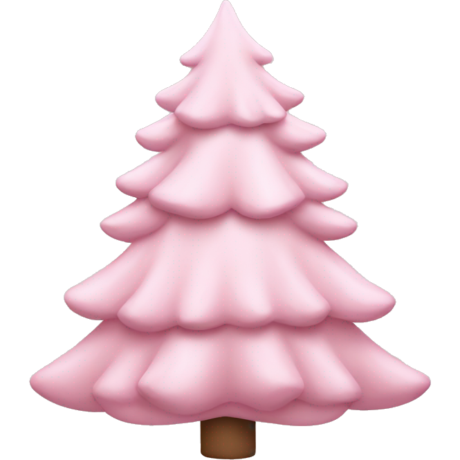 Pastel pink christmas tree