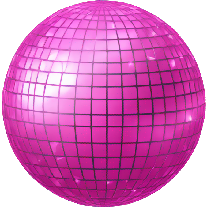 Pink disco ball