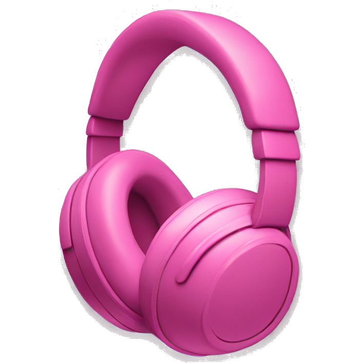 Pink headphones