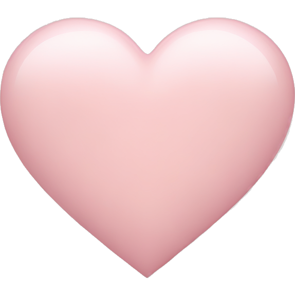 Pale pink heart