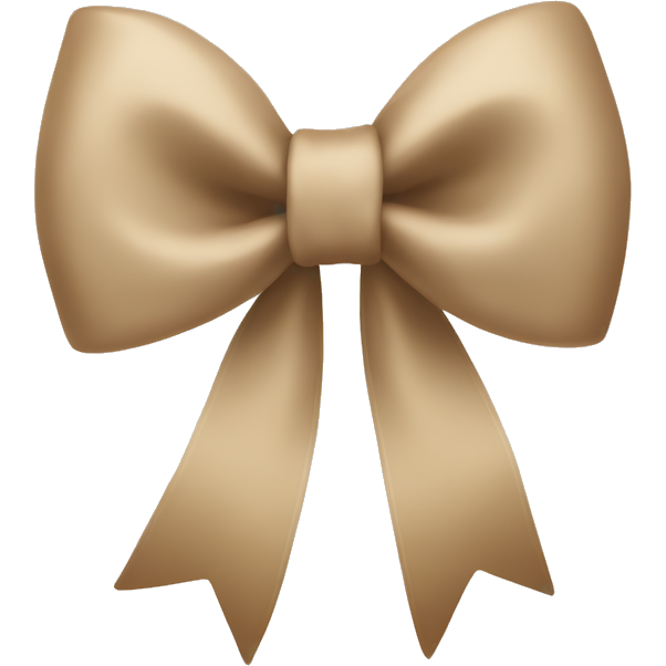 Beige bow