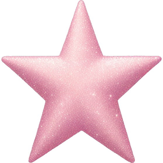 Pale pink star sparkle