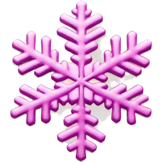 Pink snowflake