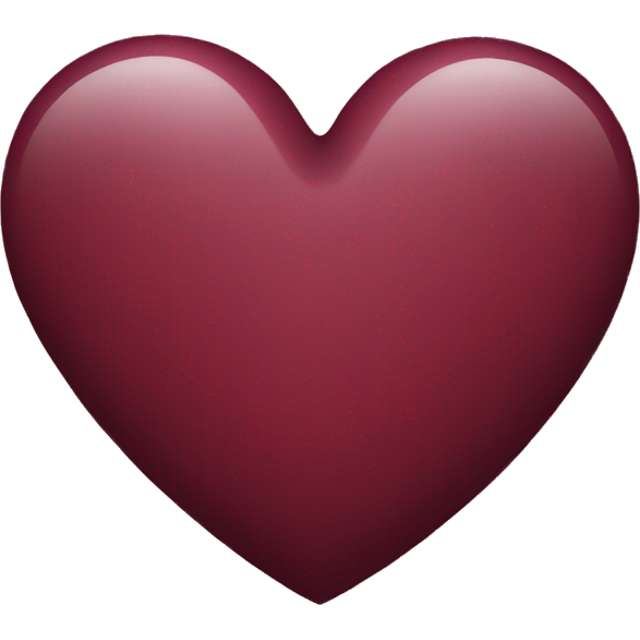 Burgundy heart