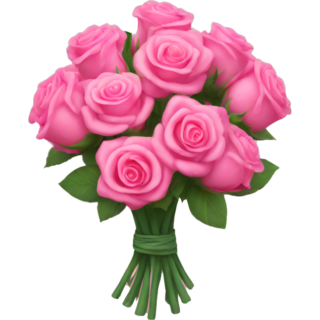 Pink bouquet of roses