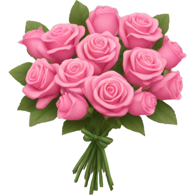 Pink bouquet of roses