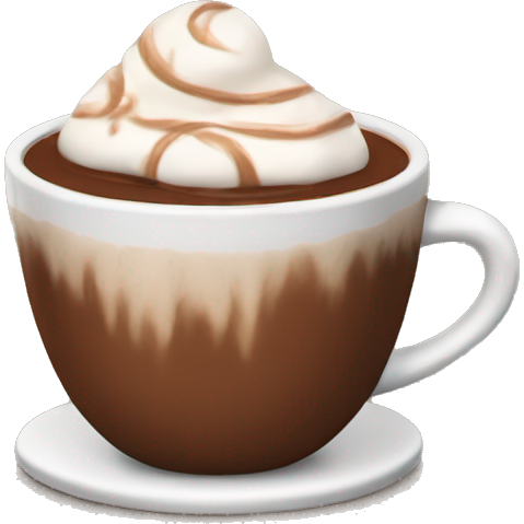 Brown hot chocolate cup