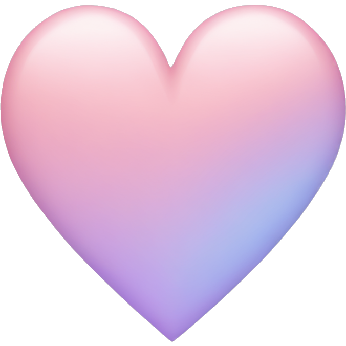 Heart coloured pastel shade