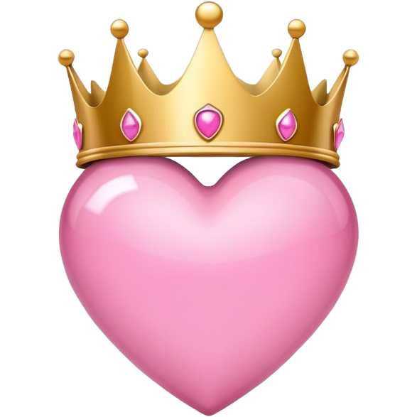 Corazón rosado princesa