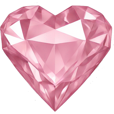Light pink Diamond heart