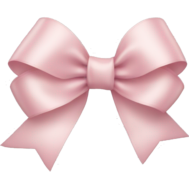 Light pink ribbon bow