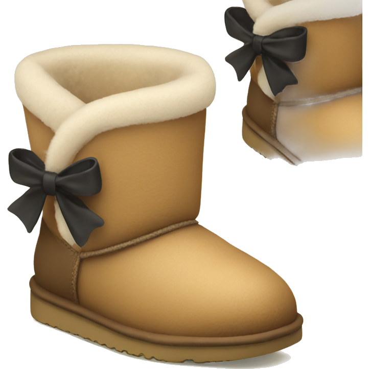 Mini uggs with bows on back