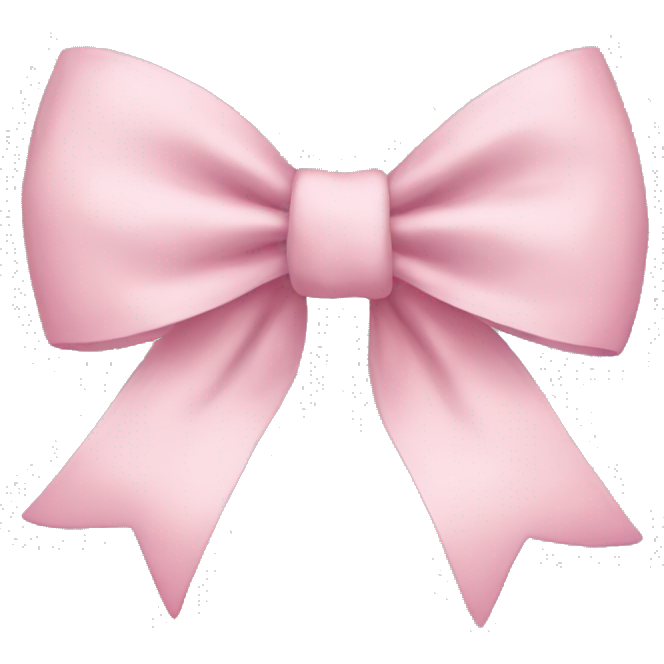 Soft pink bow