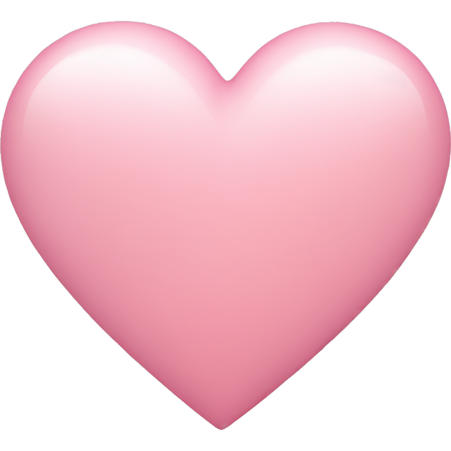 Soft pink heart