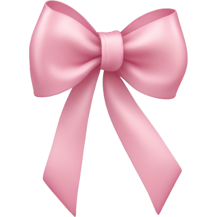 Light pink thin ribbon bow