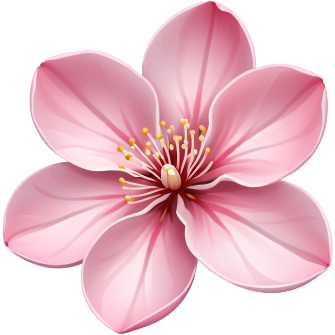 Cherry blossom flower with delicate pink petals