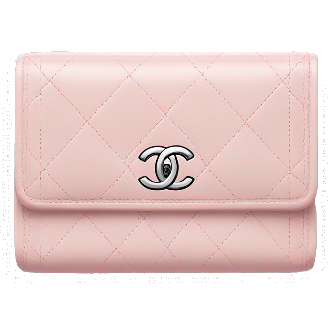 Pastel pink Chanel wallet