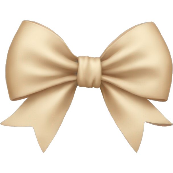 Beige bow