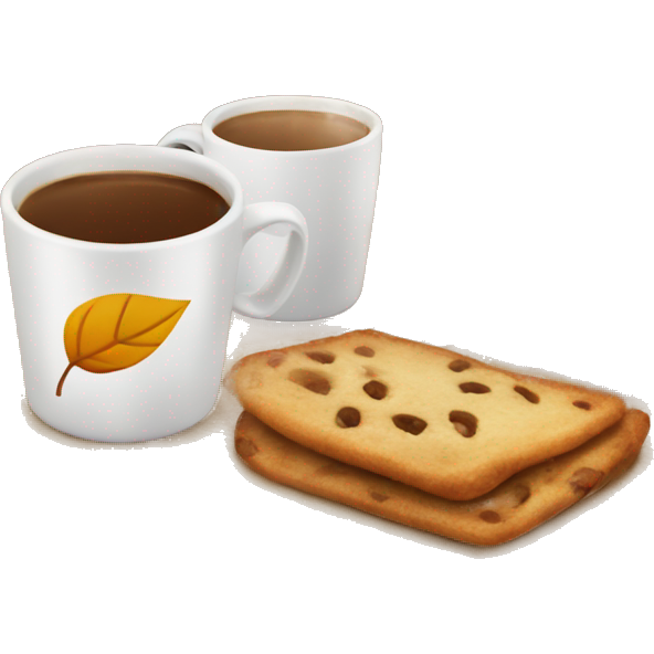 Café con hoja de otoño