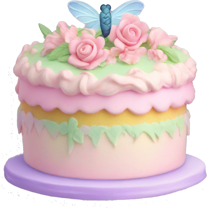 Fairy pastel cake