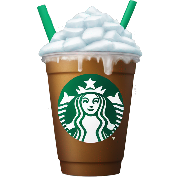 Starbucks Cup with ice in it