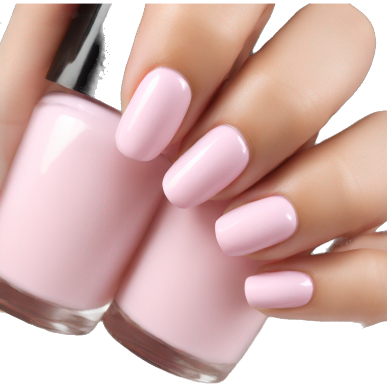Light pink nails