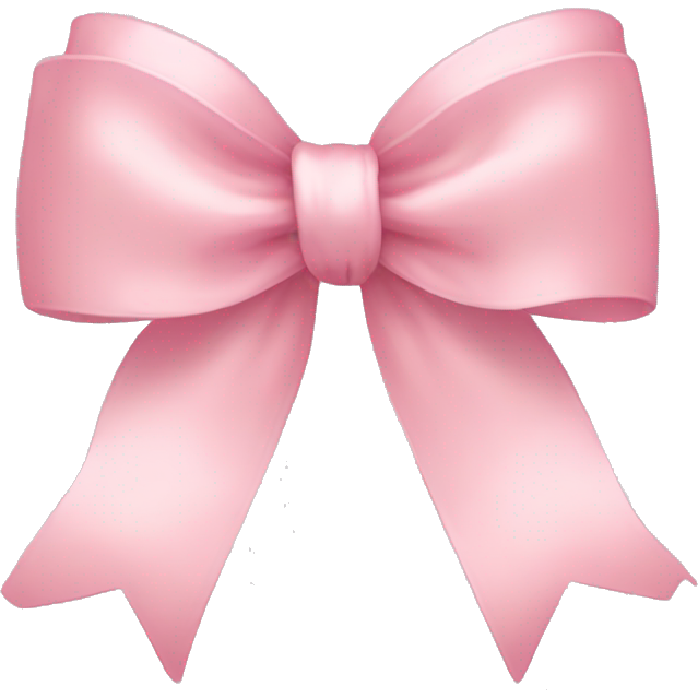 Light pink ribbon bow