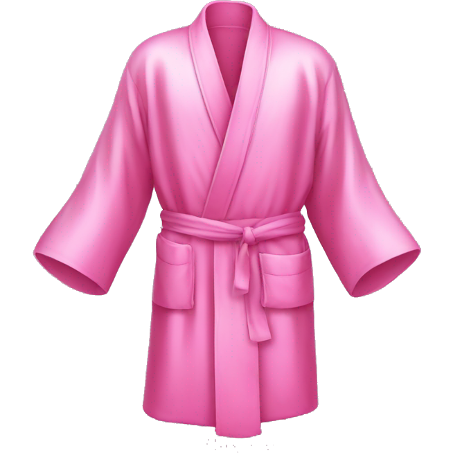 Pink silk robe
