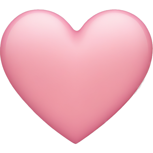 Soft pink heart