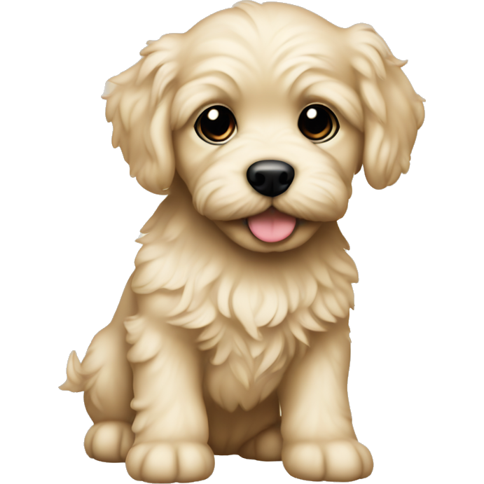 Havapoo puppy cream color