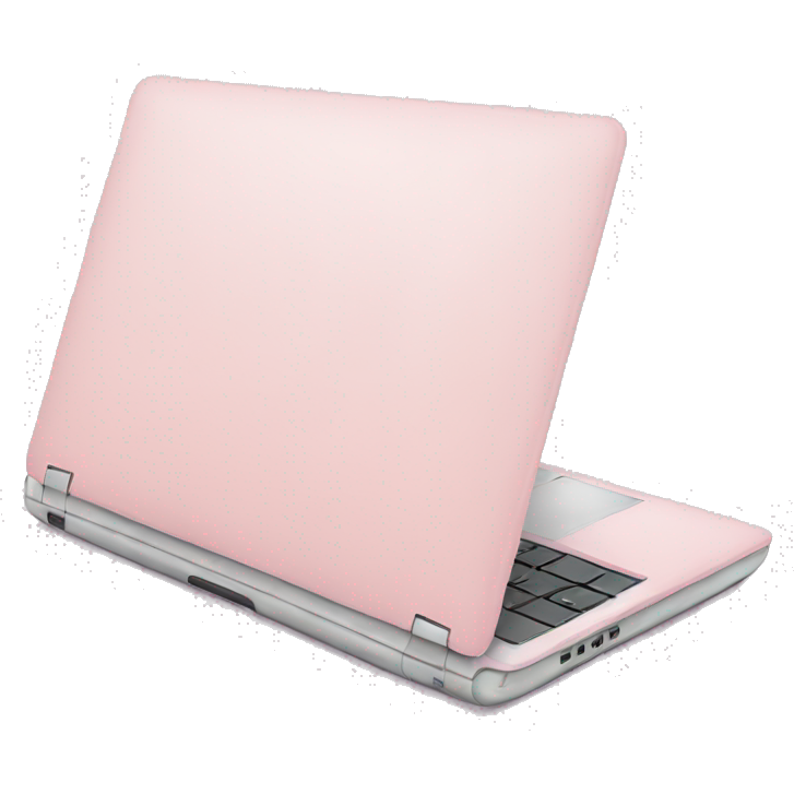 Pastel pink laptop
