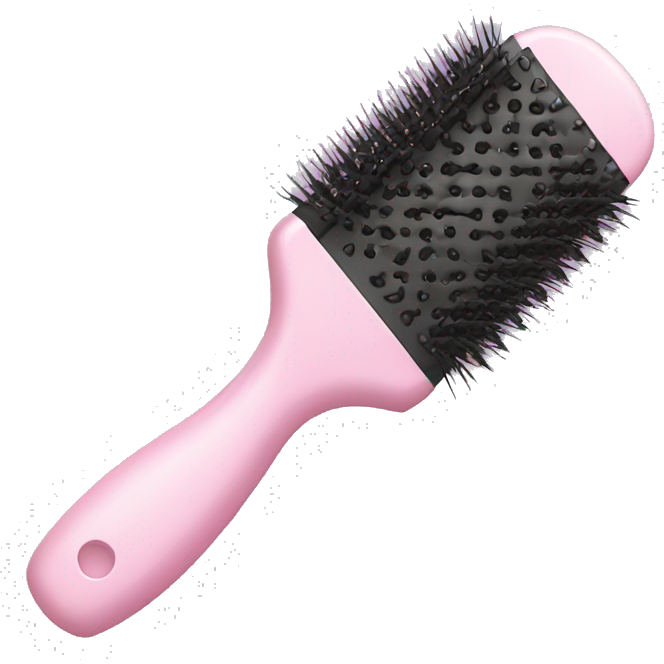 Light pink hairbrush