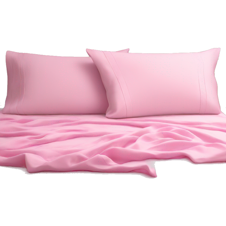 Pink bedsheets on white bed