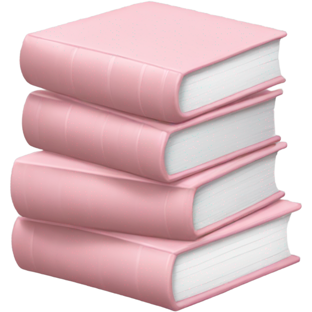 Light pink book stack