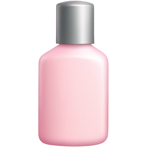Light pink lotion bottle